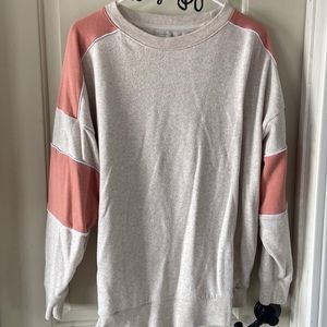 Pink and gray sweater